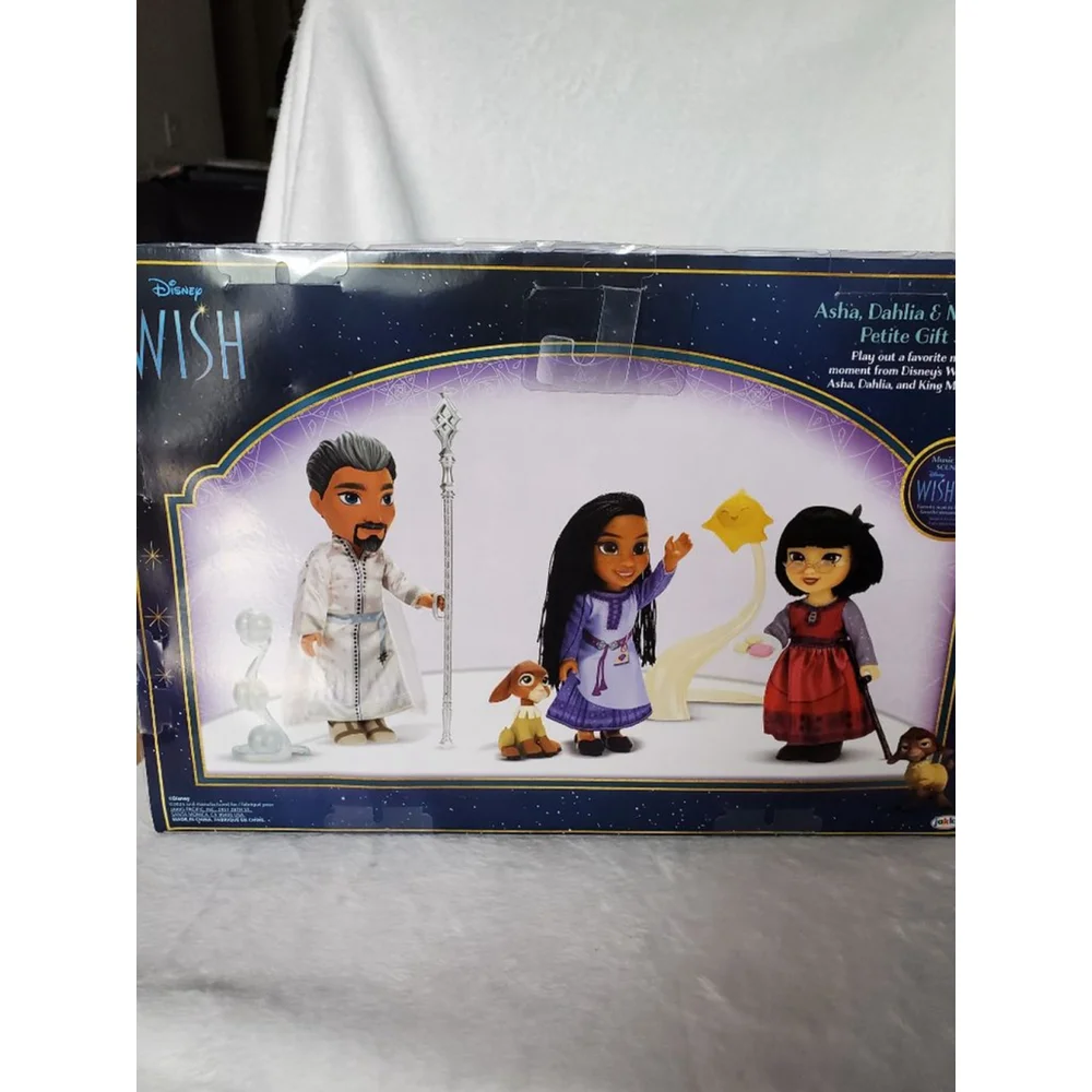 Disney Wish Asha Dahlia & Magnifico Exclusive Petite Doll Gift Set